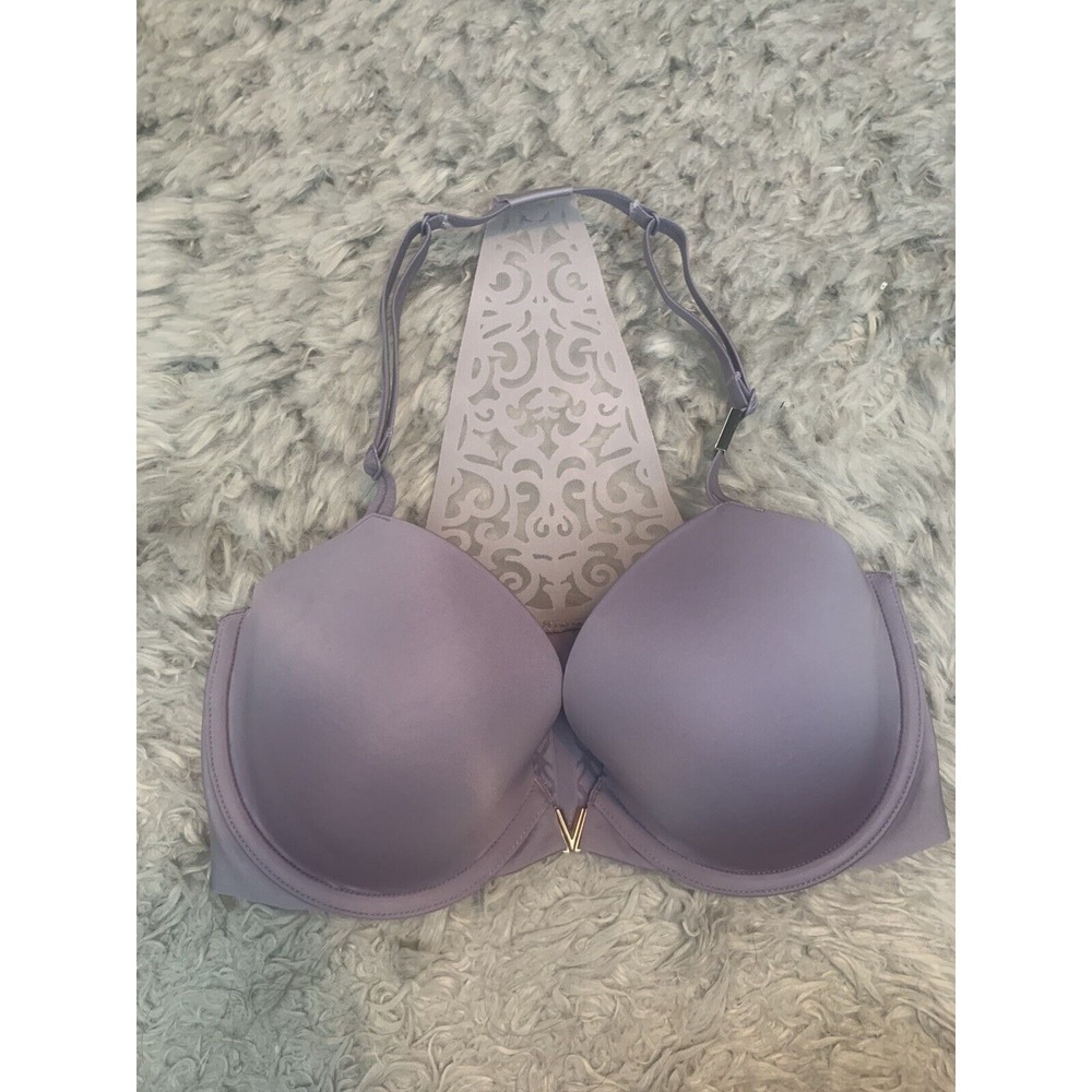 NWT Victoria's Secret Racerback Demi Front Close Bra 32D Purple